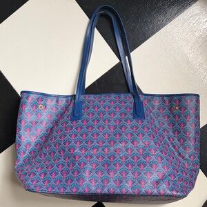 Liberty of London Blue and Pink Patterned Tote